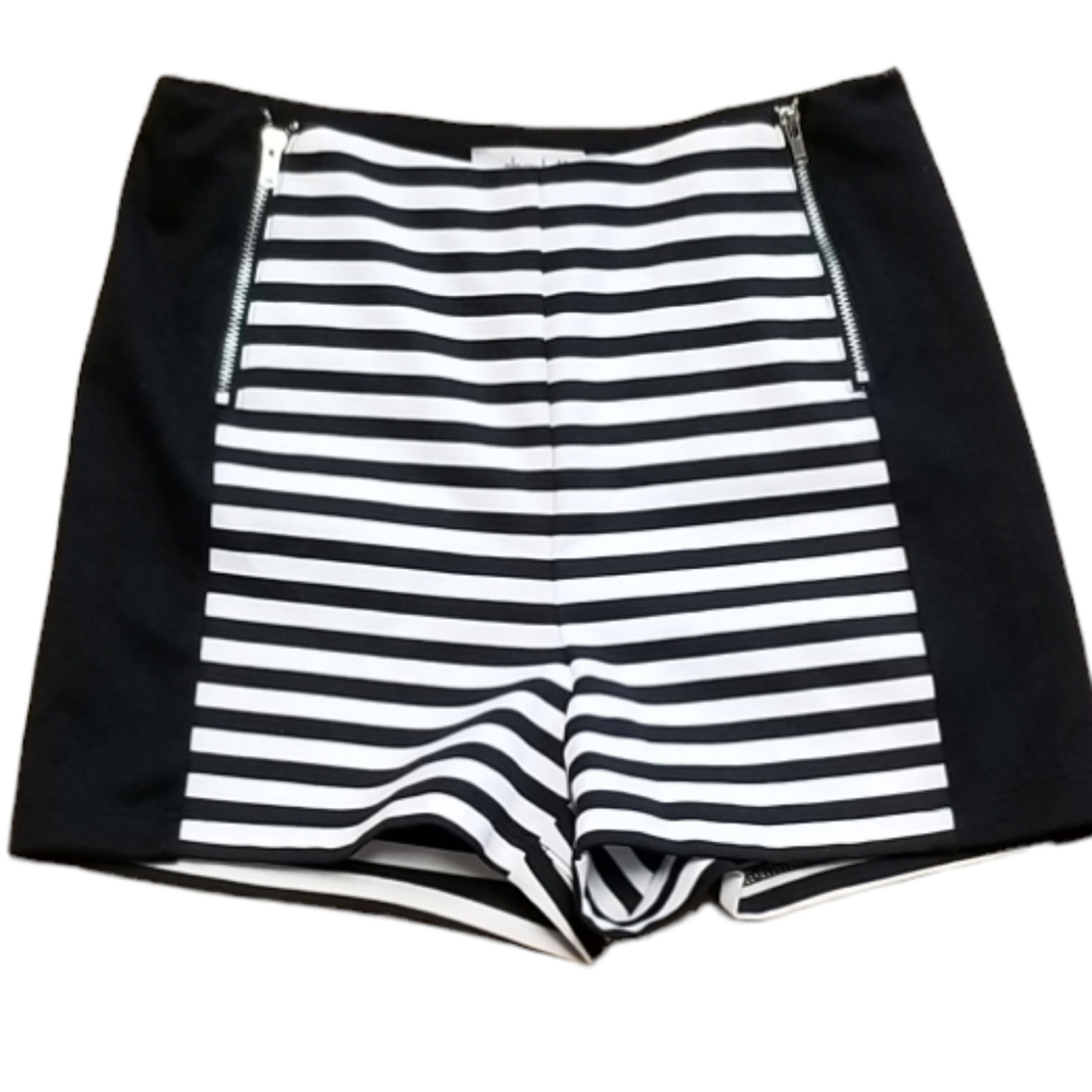Charlotte Russe Striped High Waist Shorts